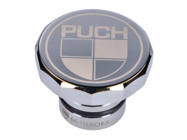 Tankdeckel Aluminium 30mm mit "PUCH" Logo